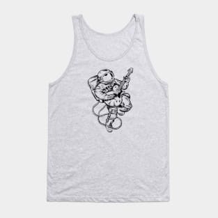 SEEMBO Spaceman Playing Guitar Guitarist Musician Music Band Tank Top